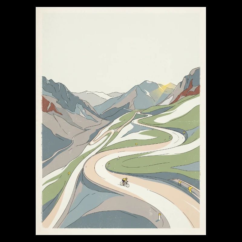 Alpe d'Huez — Radfahrer-Erinnerung