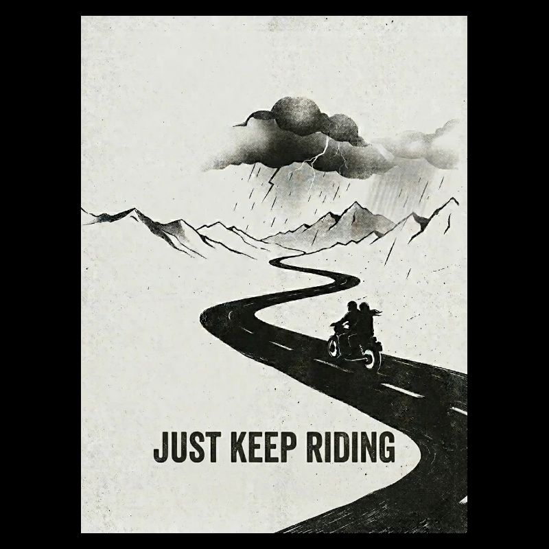 Continue simplement à faire de l’aventure à moto