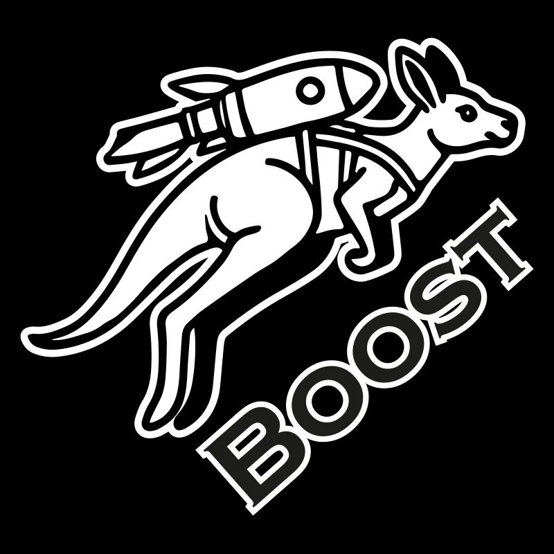 Kangourou avec jetpack - Boost Design