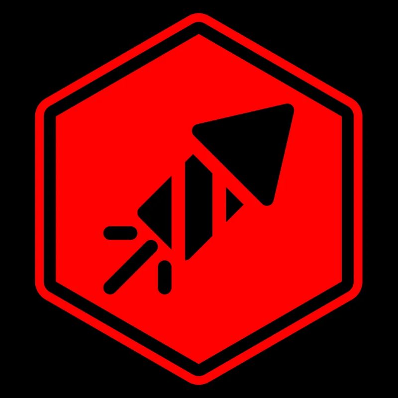 Abstract geometric pattern in red