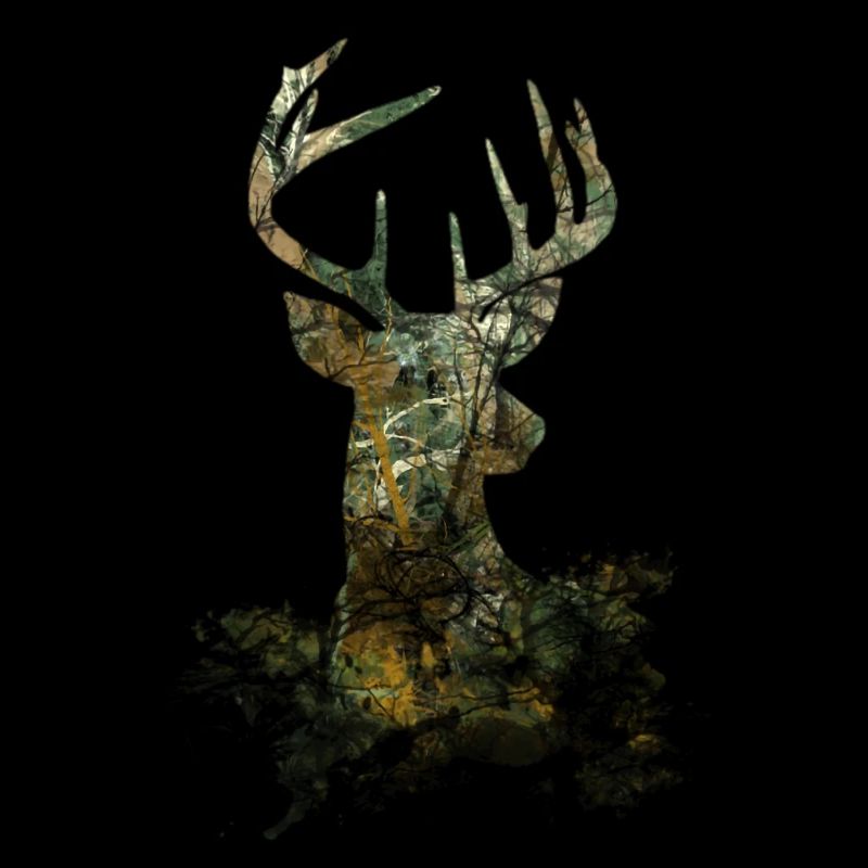 Camouflage Hirsch