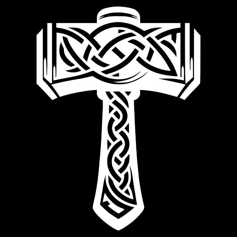 Hammer in extraordinary Celtic knots