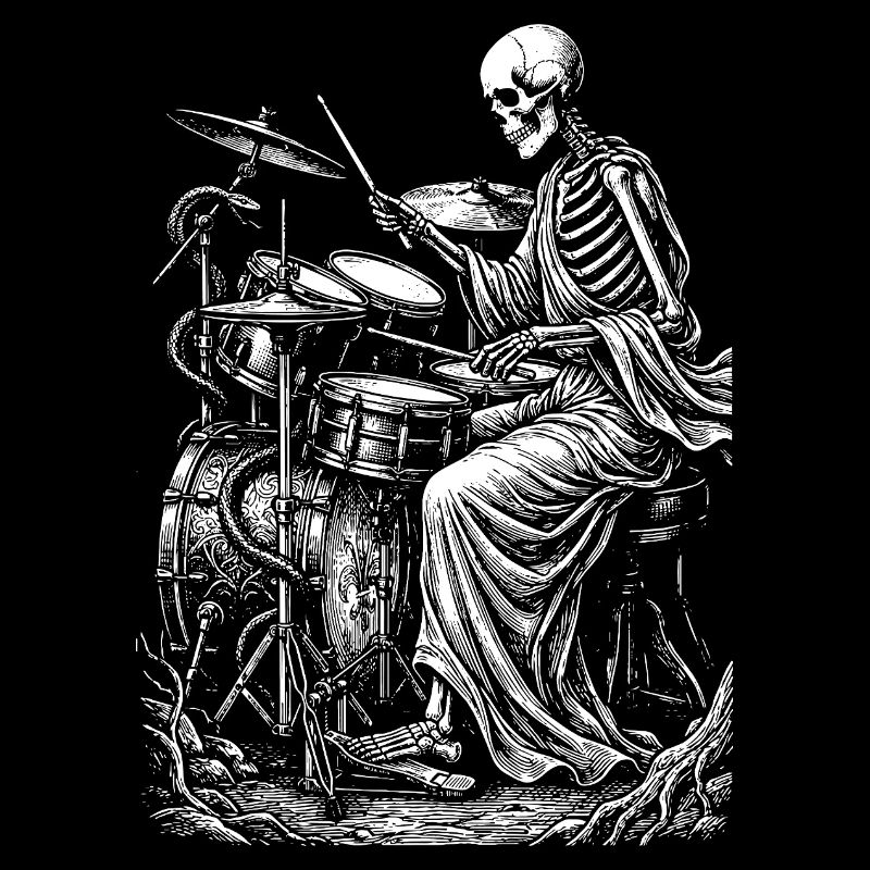 Skelett-Schlagzeuger Nightbeat