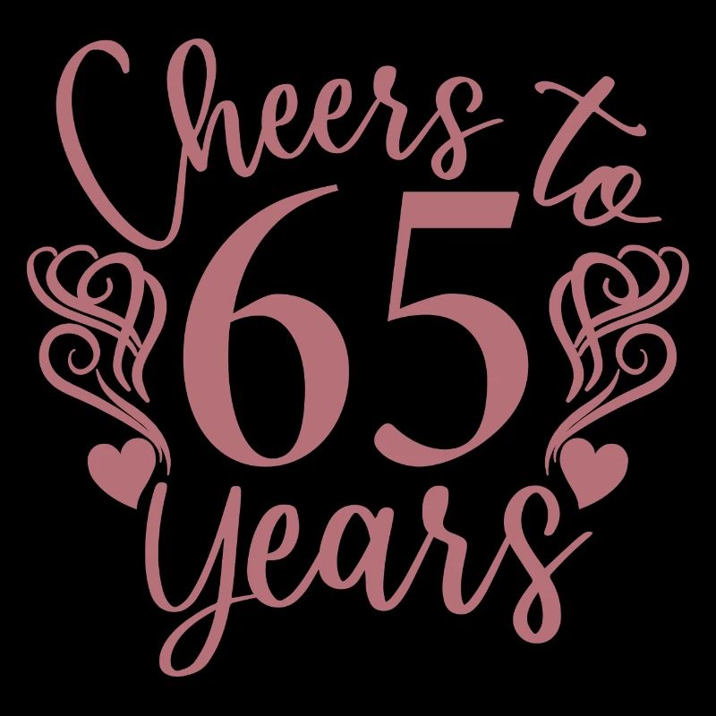 Vive 65 ans 65e anniversaire