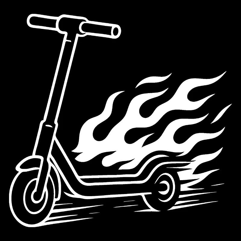 E-Scooter Design – Speed & Fire Tail