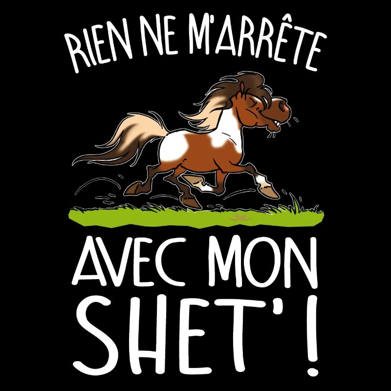 Poney shet pie (texte blanc)