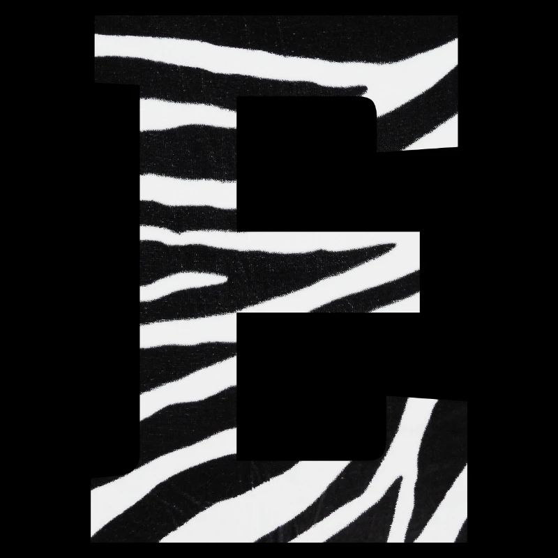 Buchstabe e zebra