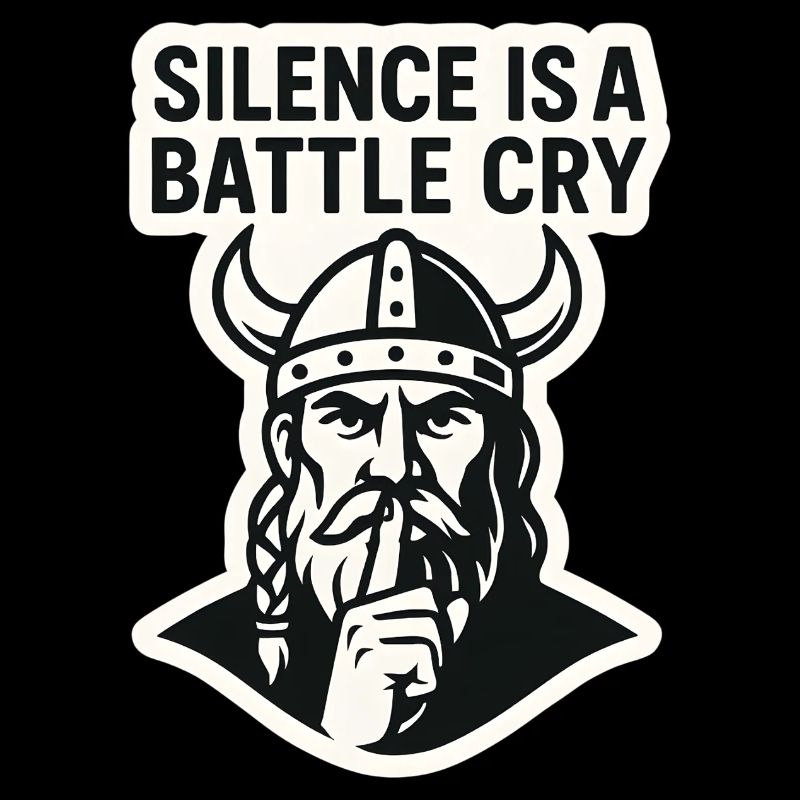 Viking Silence Battle Cry Design