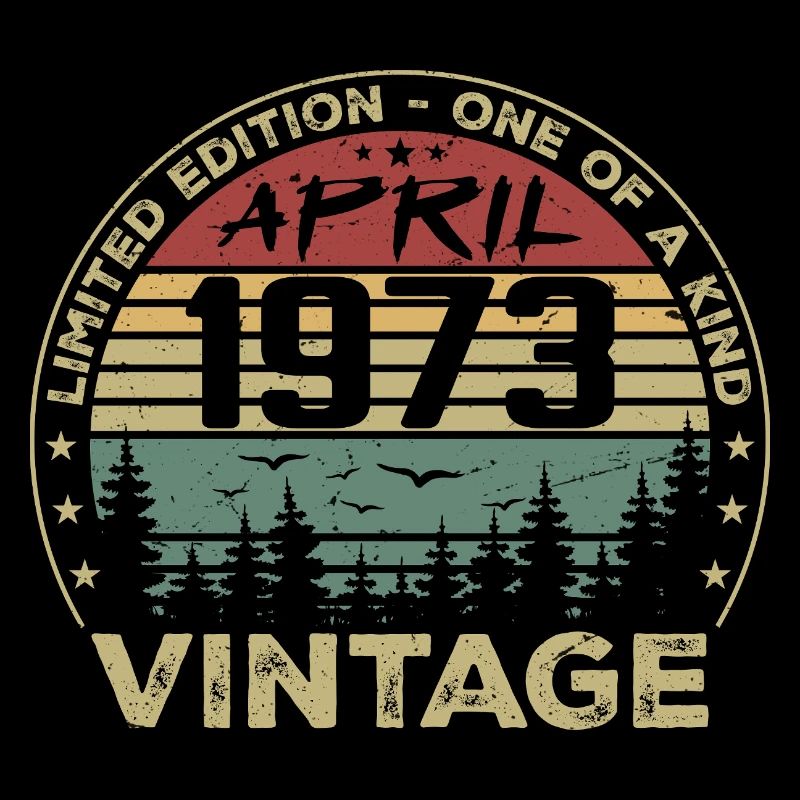 Vintage April 1973 Birthday Gift