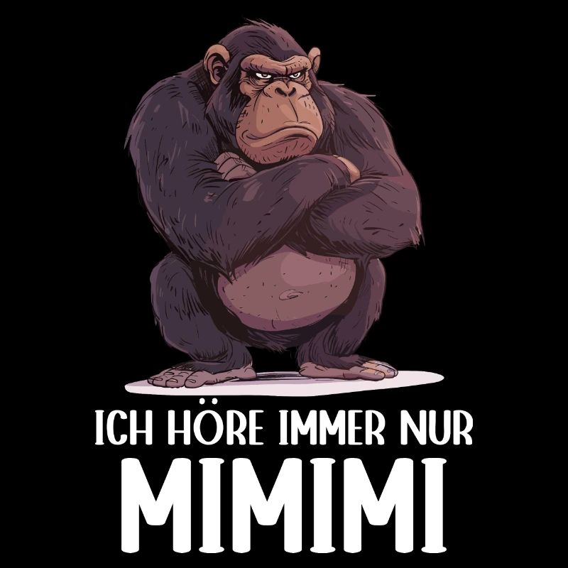 Gorilla Affe Äffchen Gorillas Ich höre Mimimi