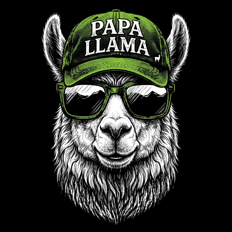 Papa Llama Cap Design