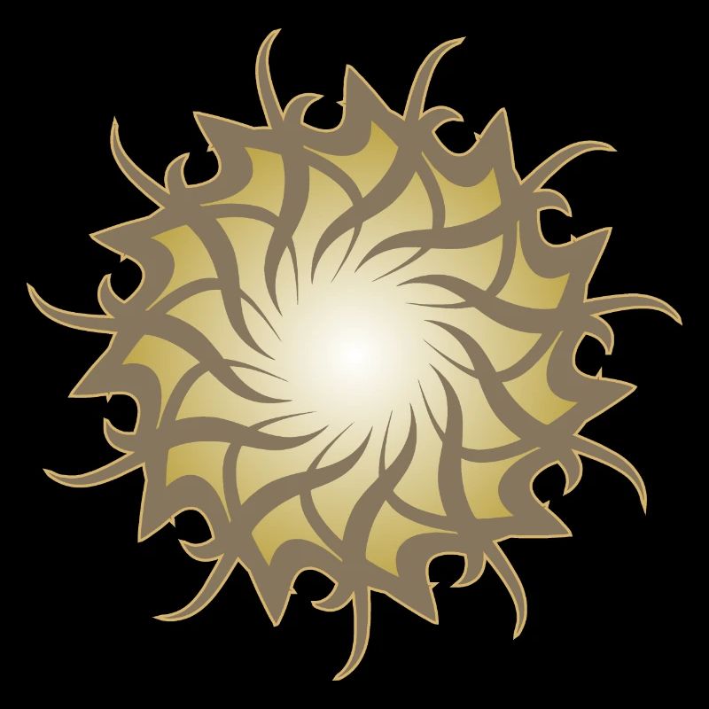 Esoteric 3d galaxy star sun