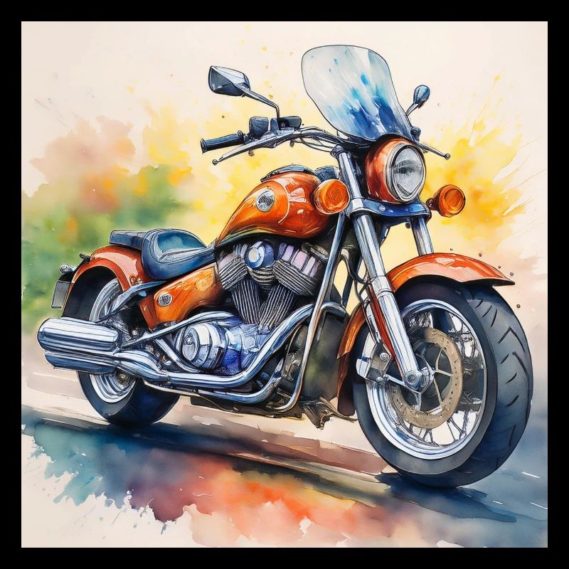 Bold Retro Motorcycle Design