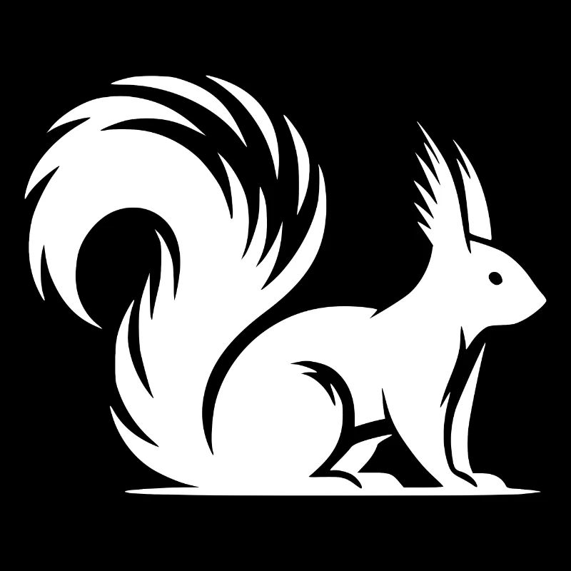 Wildes putziges Eichhörnchen Kinder Zeichnung