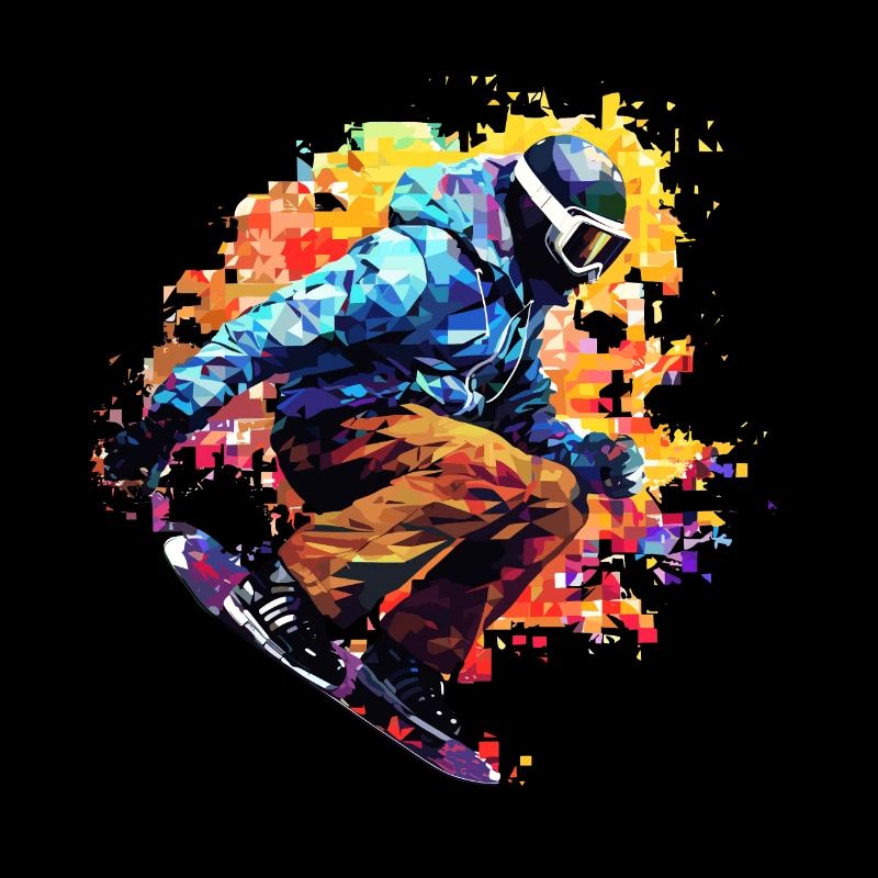 Snowboard Sport Game Champion Competition Abstract