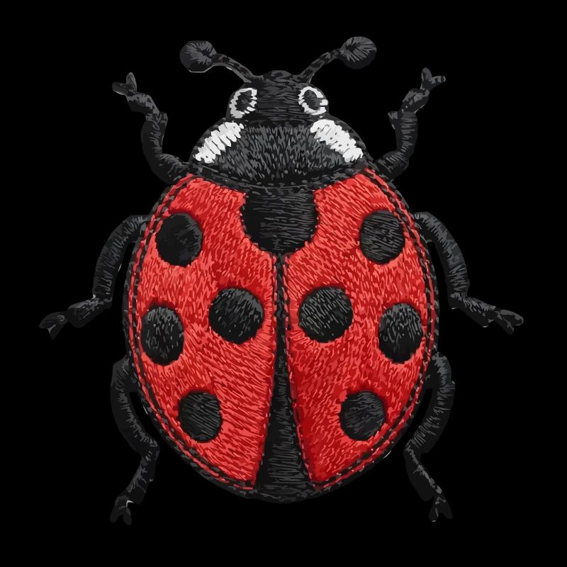Coccinelle brodée