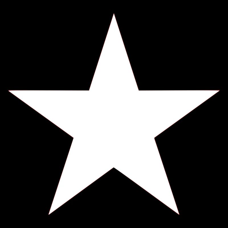 A white star