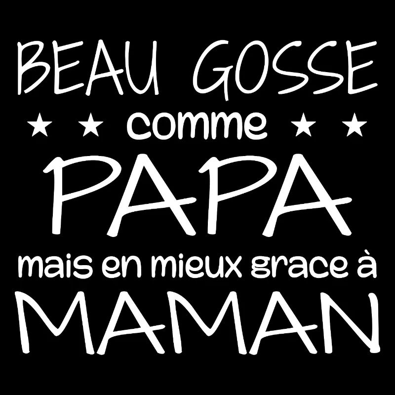 Beau gosse comme papa en mieux grâce à maman