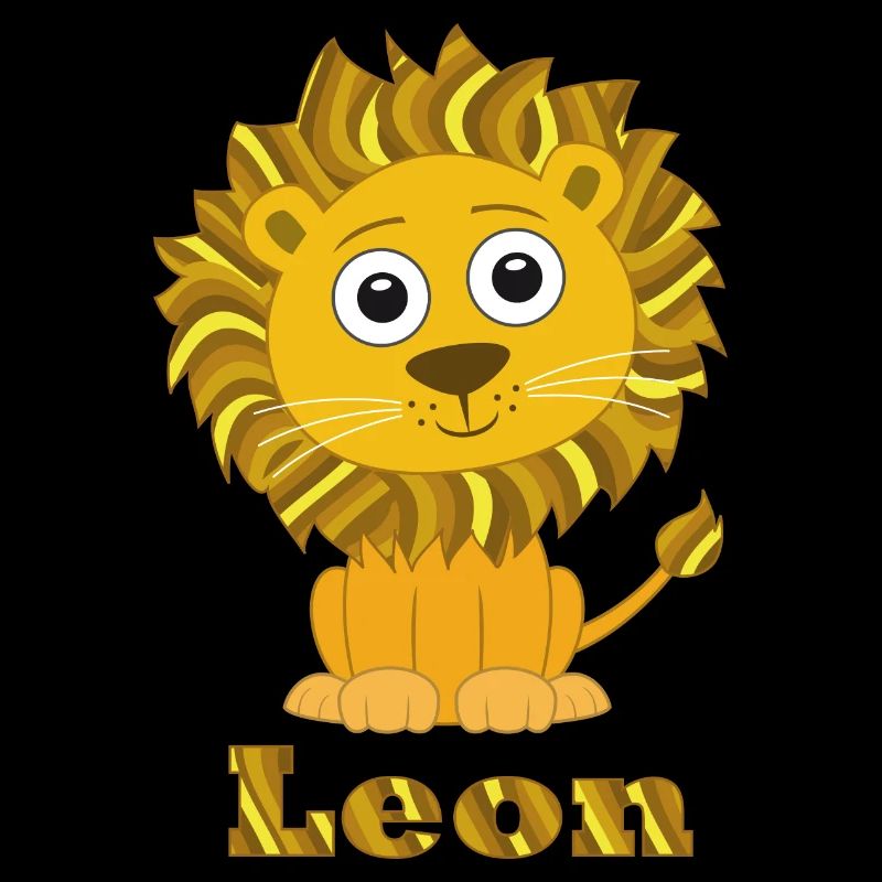 Leon lion chat drôle avec le nom