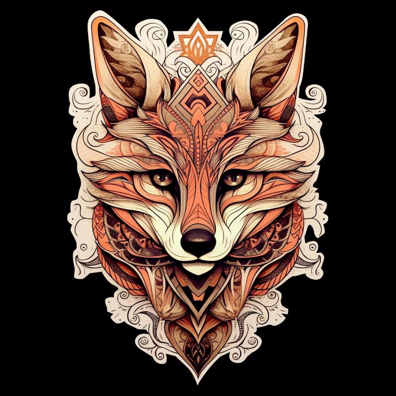 Fox Ornamental Style - Boho