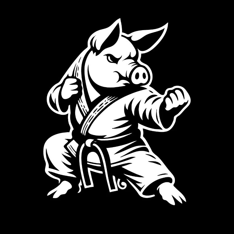 Cochon d’arts martiaux – Le combattant fort