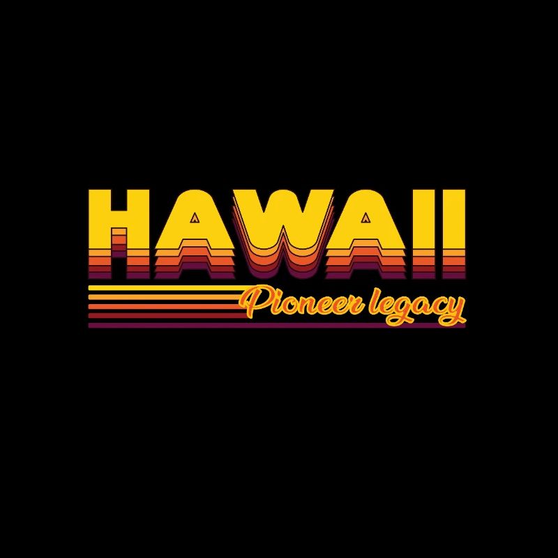 cool Hawaï États-Unis États design