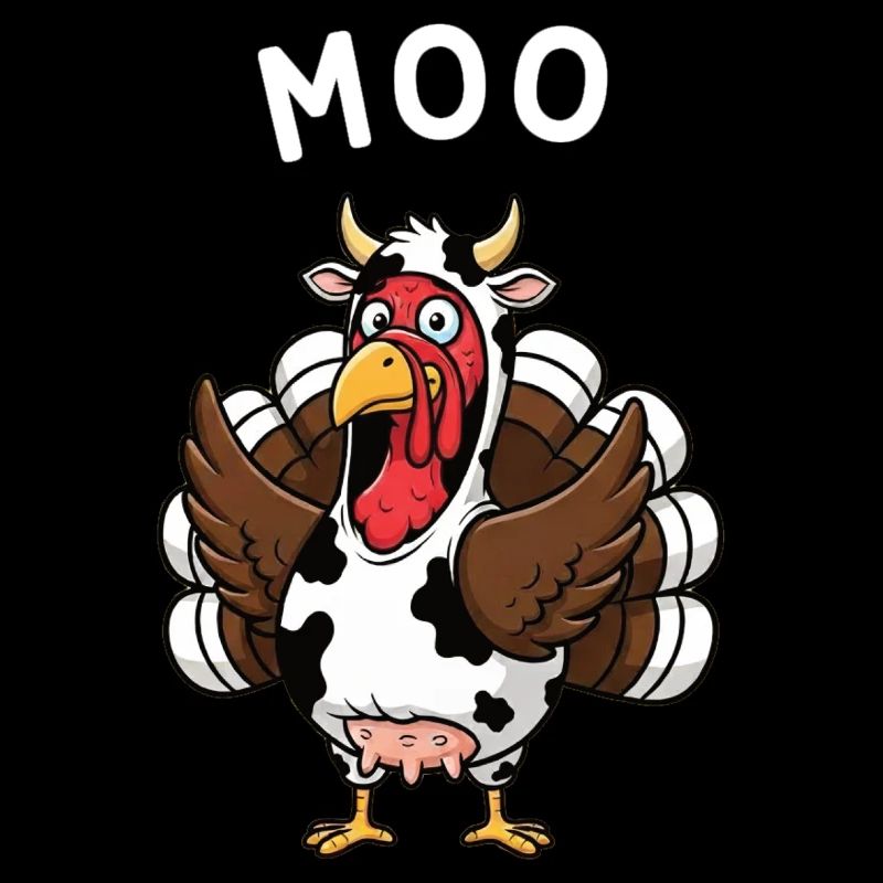 Dinde Moo Drôle Vache de Noël