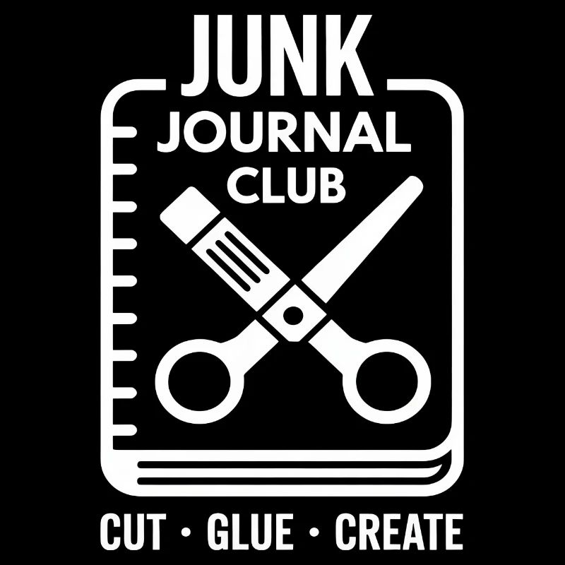 Crée de la colle coupée du Junk Journal Club