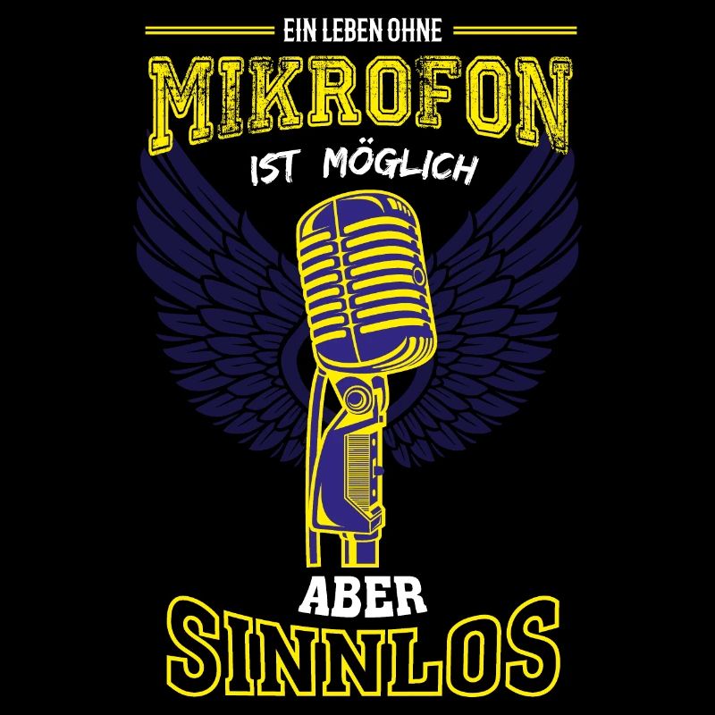 Mikrofon Singen Sänger Leben sinnlos - Geschenk