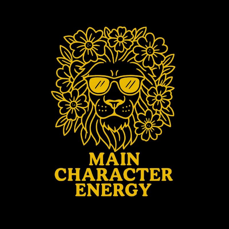 Main Character Energy - Löwe Sternzeichen Design