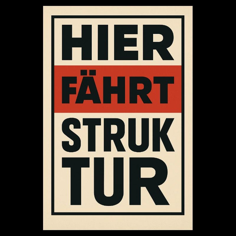 Affiche Here Drives Structure des années 1930