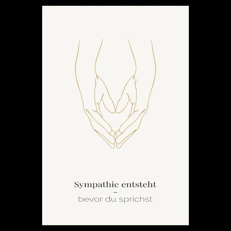  Sympathie entsteht – bevor du sprichst