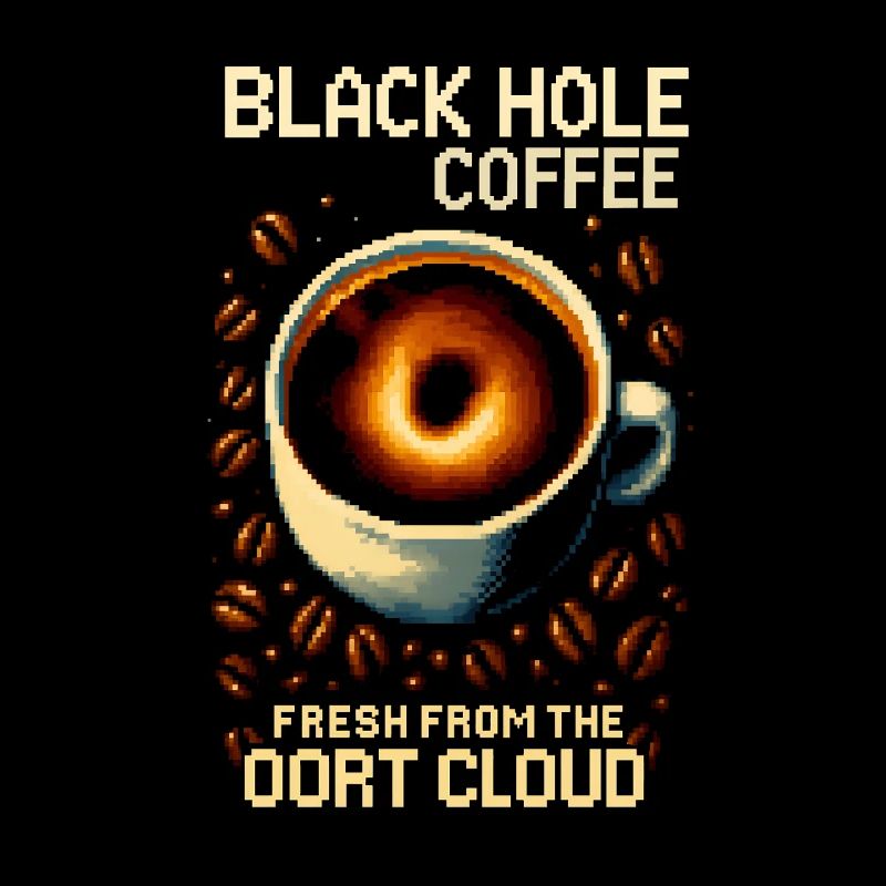 Torréfaction en pixels pour le café Black Hole