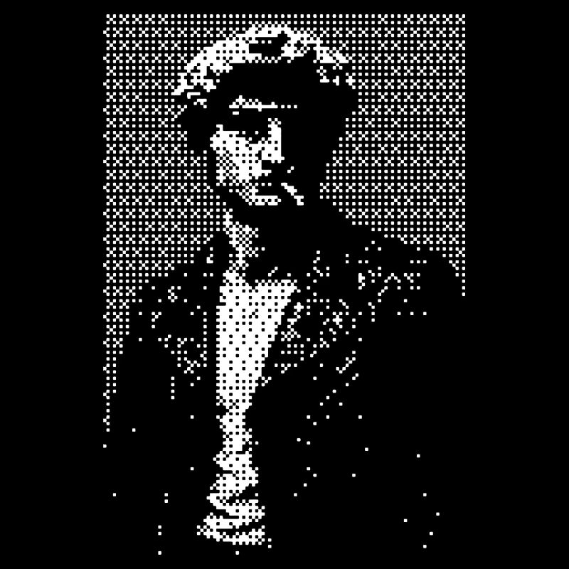 David Michelangelo Halftone Silhouette Portrait