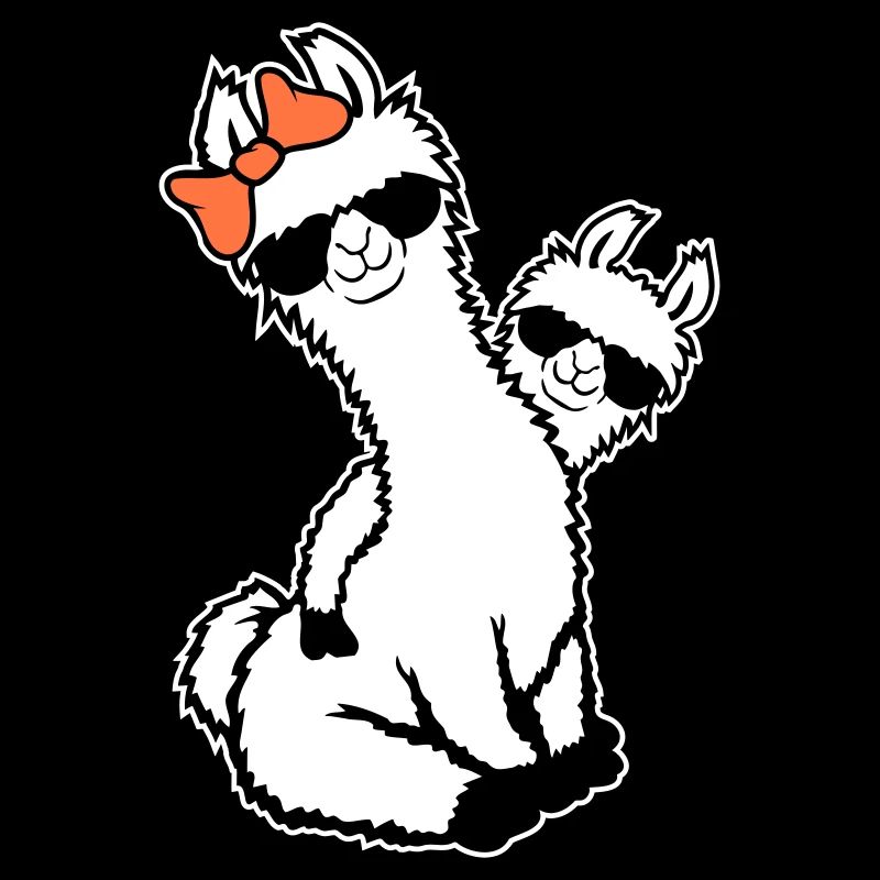 2 Lamas Mama Kind Cool Mutter Sonnenbrille Mom