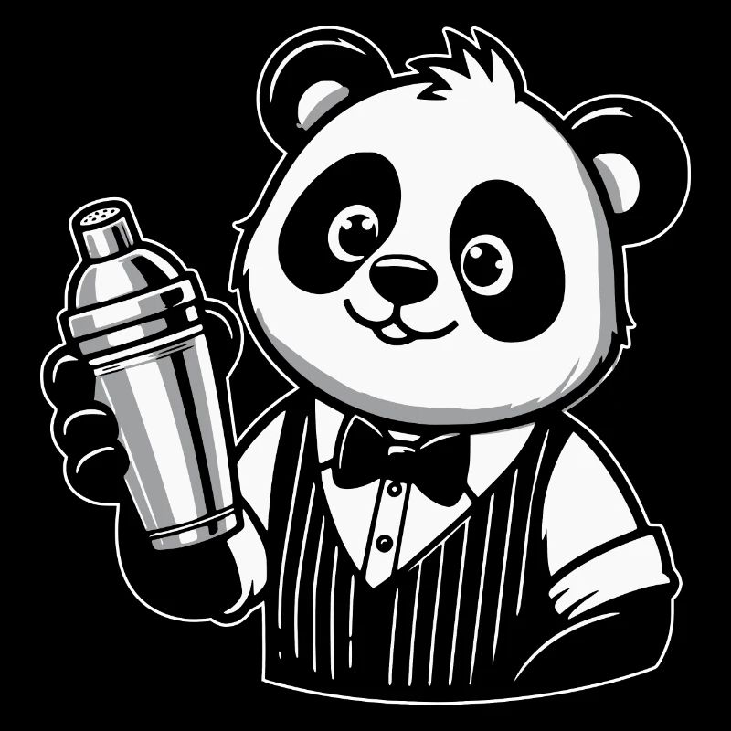 Panda Bartender Shaker