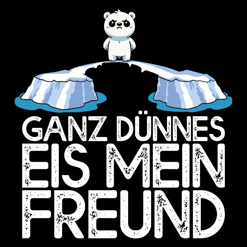 Ganz dünnes Eis mein Freund Eisbär Eisscholle