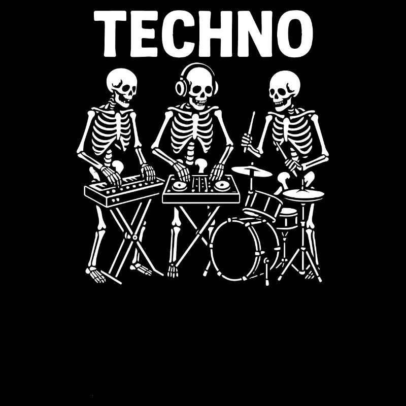 Electro Skeletons Performing Live