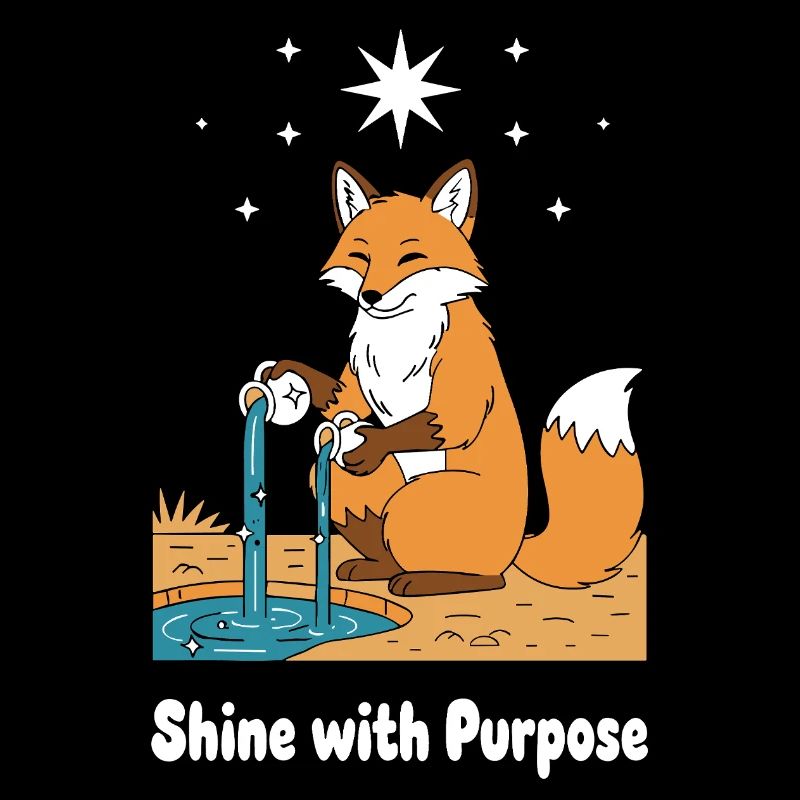 Fuchs leuchtet mit Sinn