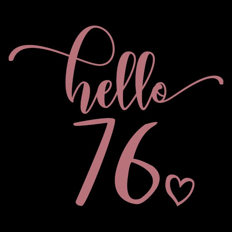 Hello 76 - Cute 76th Birthday Gift, 76 Years Old