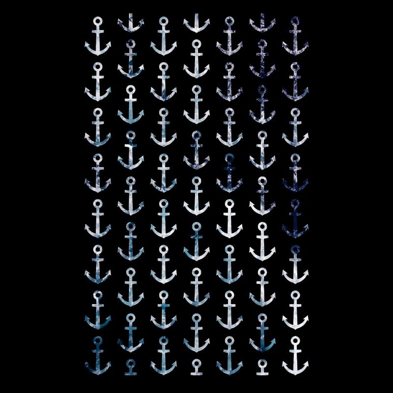 Modèle d'ancre maritime dans le style vintage