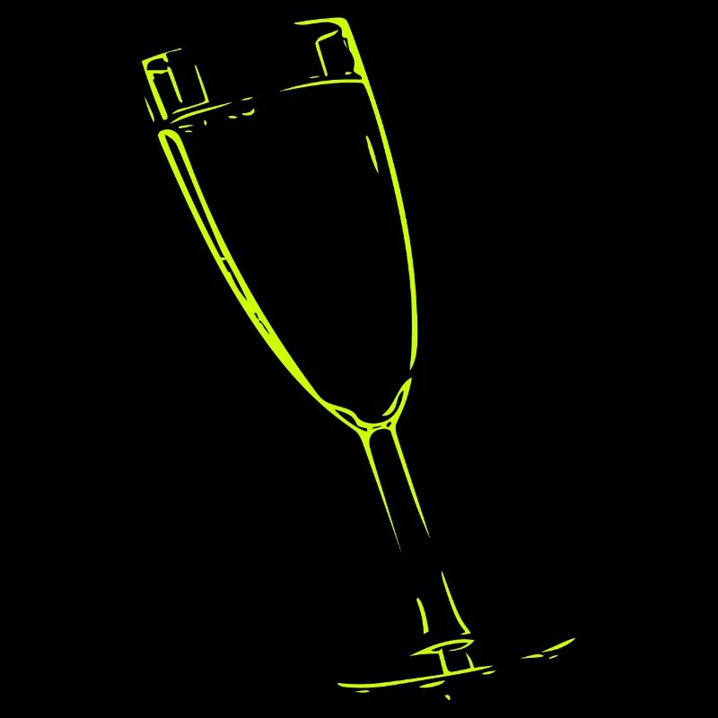 Verre abstrait / ligne / vert / motif