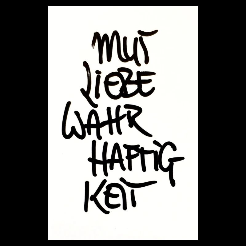 COURAGE, AMOUR, VÉRACITÉ