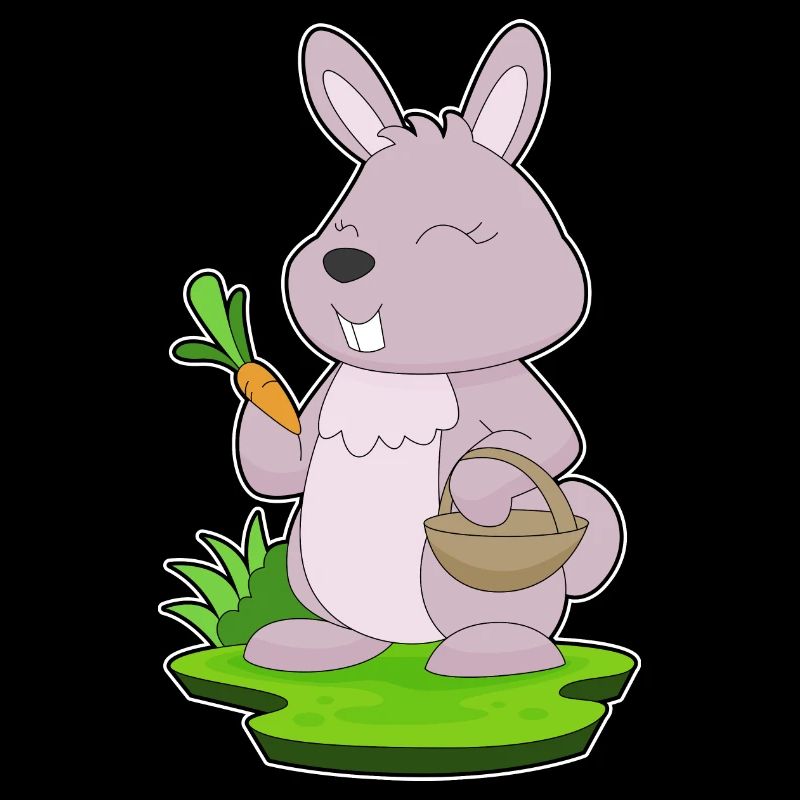 Panier de carottes de lapin