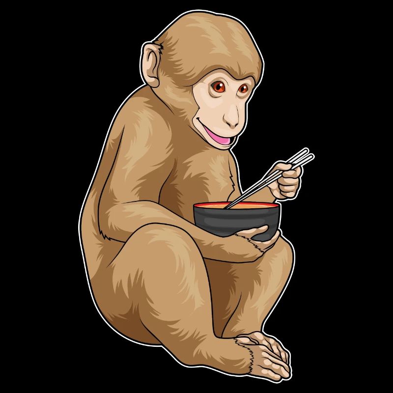 Affe Ramen Schüssel