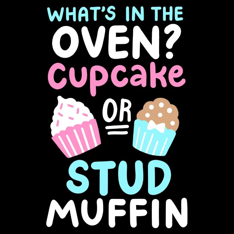 Cupcake oder Stud Muffin Gender Reveal Party
