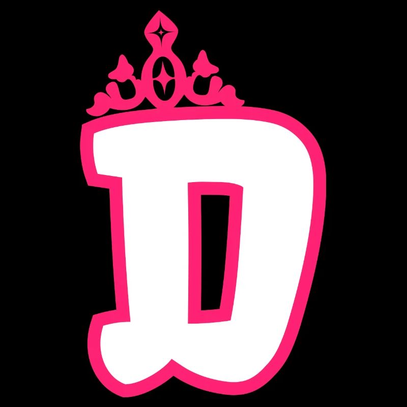 Monogrammierte Kleinkind Mädchen Krone