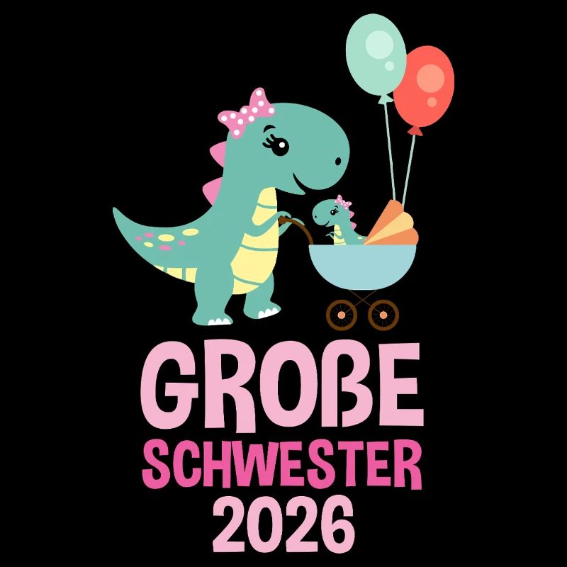 Große Schwester 2026 Dino Süßer T-Rex