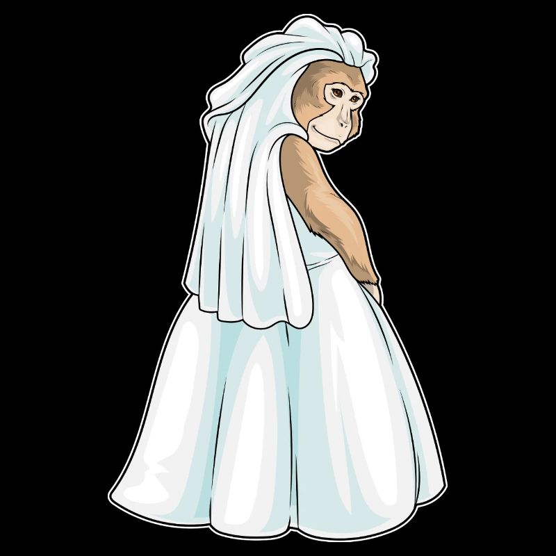 Singe Voile de mariée Mariage