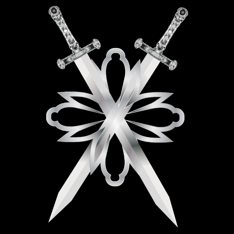 Deux épées ornées d’argent